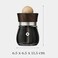 AUTO FAMILY SANDALWOOD BEACH Black Odoor Aroma Diffuser Air Freshener, Premium Essential Oil Fragrance, Long Lasting Scent, Glass Bottle with Natural Wood Top, Luxury Air Freshener