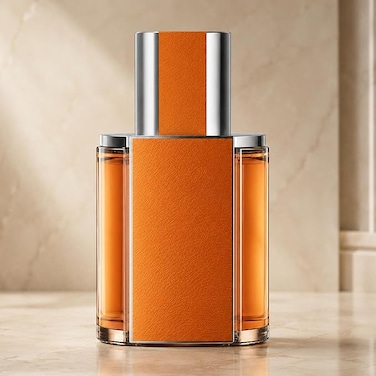 AUTO FAMILY Orange Luxury Car Air Freshener Diffuser &ndash; Long Lasting Natural Fragrance   Premium Essential Oil Car Perfume   Odor Eliminator for Car   Elegant Design Auto Air Freshener