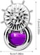 AUTO FAMILY Purple Car Air Freshener Vent Clip, Luxury Hanging Diffuser, Long Lasting Car Perfume Oil, Odor Eliminator for Car Interior, Adjustable Vent Fragrance, Premium Metal Design