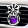 AUTO FAMILY Purple Car Air Freshener Vent Clip, Luxury Hanging Diffuser, Long Lasting Car Perfume Oil, Odor Eliminator for Car Interior, Adjustable Vent Fragrance, Premium Metal Design