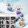 AUTO FAMILY Orange Car Air Freshener Vent Clip, Luxury Hanging Diffuser, Long Lasting Car Perfume Oil, Odor Eliminator for Car Interior, Adjustable Vent Fragrance, Premium Metal Design