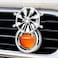 AUTO FAMILY Orange Car Air Freshener Vent Clip, Luxury Hanging Diffuser, Long Lasting Car Perfume Oil, Odor Eliminator for Car Interior, Adjustable Vent Fragrance, Premium Metal Design