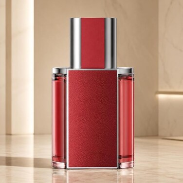 AUTO FAMILY Wine Red Luxury Car Air Freshener Diffuser &ndash; Long Lasting Natural Fragrance   Premium Essential Oil Car Perfume   Odor Eliminator for Car   Elegant Design Auto Air Freshener
