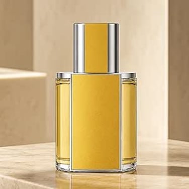 AUTO FAMILY Yellow Luxury Car Air Freshener Diffuser &ndash; Long Lasting Natural Fragrance   Premium Essential Oil Car Perfume   Odor Eliminator for Car   Elegant Design Auto Air Freshener