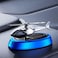 AUTO FAMILY Solar Powered Rotating Auto Aromatherapy Perfume Diffuser, Helicopter Car Air Freshener, Luxury Aromatherapy Car Dashboard Accessory, Long Lasting Fragrance (Blue)
