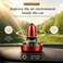 AUTO FAMILY Solar-Powered Rocket Design Car Air Freshener Perfume Diffuser for Dashboard   Aromatherapy Car Interior Decoration Accessories  Customizable fragrance (Blue)