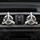 AUTO FAMILY Luxury Car Air Vent Diffuser Clip Set of 2 &ndash; Turbine Propeller Aromatherapy Freshener   Premium Metal Auto Air Freshener Vent Clip   Stylish Interior Car Fragrance Accessory (Silver)