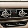 AUTO FAMILY Luxury Car Air Vent Diffuser Clip Set of 2 &ndash; Turbine Propeller Aromatherapy Freshener   Premium Metal Auto Air Freshener Vent Clip   Stylish Interior Car Fragrance Accessory (Silver)