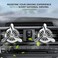 AUTO FAMILY Luxury Car Air Vent Diffuser Clip Set of 2 &ndash; Turbine Propeller Aromatherapy Freshener   Premium Metal Auto Air Freshener Vent Clip   Stylish Interior Car Fragrance Accessory (Black)