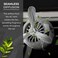 AUTO FAMILY Luxury Car Air Vent Diffuser Clip Set of 2 &ndash; Turbine Propeller Aromatherapy Freshener   Premium Metal Auto Air Freshener Vent Clip   Stylish Interior Car Fragrance Accessory (Black)