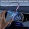 AUTO FAMILY Magnetic Wireless Car Phone Holder Charger &ndash; 360&deg; Rotating Dashboard Mobile Mount with Fast Wireless Charging, Strong Suction, Adjustable Car Phone Stand (Electric-Silver)