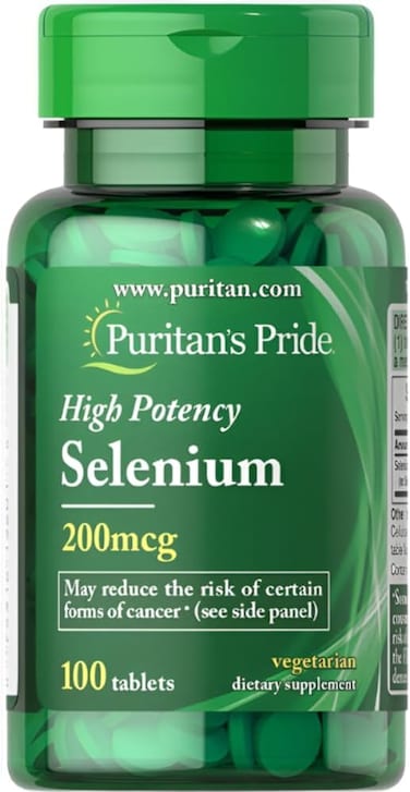 Puritan's Pride Selenium 200Mcg Tablets 100's