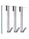 ChicAbode 3 Packs Shower Door Hooks, Shower Hooks for Towels, Heavy Duty Drilling-Free Extended Shower Towel Hooks, Over The Door Towel Hooks, for Bathroom Frameless Glass Shower Door, 10 Inch