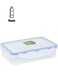 Air Proof Box With Silicone Sealing Ring Premium Quality Plastic Ware 800 Ml Multi Color 20.5 X 13.2 X 5 Cm Bpa Free Leak Free Odor Free