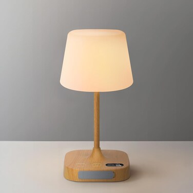 Eocean Waterproof Cordless Lamp with LED Display, 8000mAh Rechargeable Battery Lamp Indoor, Wireless Bedside Table Lamp with USB Port for Kitchen, Bedroom, Outdoor
