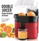 Household Electric Double Twin Orange Juice Maker with Anti-Drip Valve   90W Citrus Juicer &amp; Fruit Squeezer   Ideal for Fresh Lemon &amp; Orange Juice   Easy Clean &amp; Compact Design
