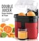 Household Electric Double Twin Orange Juice Maker with Anti-Drip Valve   90W Citrus Juicer &amp; Fruit Squeezer   Ideal for Fresh Lemon &amp; Orange Juice   Easy Clean &amp; Compact Design