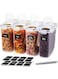 Valuxe Cereal &amp; Dry Food Storage Containers, Airtight Plastic Kitchen Storage Organizer, Set of 4 [2.5L / 85.4oz] for Sugar, Flour, Snack, Baking Supplies, BPA Free Stackable Boxes with Locking Lids