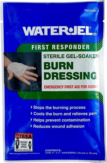 SAFECROSS Water Jel - Burn Dressing - 4 x 4