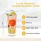 Vsell24&trade; 250PC Disposable Drinking Plastic Cup 24oz For Smoothie Coffee Water Juice Cups With Flat Lid Clear&hellip;