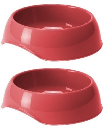 Pack of 2 Moderna Gusto-Food Bowl[Color - Maroon, Size - S]