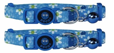 Pack of 2 DOCO&reg; LOCO Cat Collar Pattern Printed (DCAT002)[Texture - Daisy]