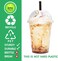 Vsell24&trade; 50PC Disposable Drinking Plastic Cup 10oz For Smoothie Coffee Water Juice Cups With Dome Lid Clear&hellip;