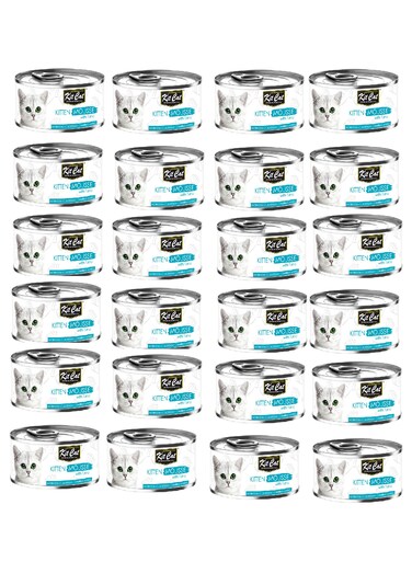 24PC Kit Cat Kitten Mousse with Tuna 80g