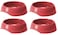 Pack of 4 Moderna Gusto-Food Bowl[Color - Maroon, Size - XS]