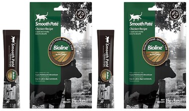 Pack of 2 Bioline Natural Feast Smooth Pate-Chicken Recipe (15gx5pcs)