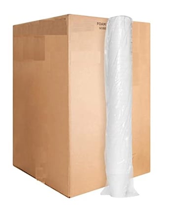 Vsell24&trade; 100PC 6oz Disposable Foam Cups for Hot &amp; Cold Beverages Coffee, Tea, Hot Cocoa, Soup, Broth, Smoothie, Soda, Juice