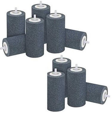 Pack of 10 Boyu Carborundum Long Cylindrical Air Stone[Diameter - 25x50x4 mm]