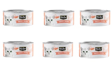 pack of 6 Kit Cat Chicken &amp; Salmon (80gx6pcs)