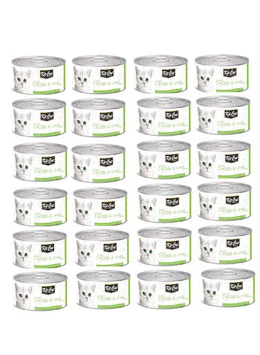 24PC Kit Cat Chicken &amp; Lamb 80g
