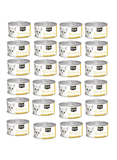 24 PC Kit Cat Tuna &amp; Chicken 80g