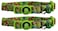 Pack of 2 DOCO&reg; LOCO Cat Collar Pattern Printed (DCAT002)[Texture - Green Monster]