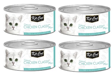 Pack of 4 Kit Cat Chicken Classic 80g