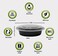 Vsell24 50PC 24oz 700ml Round Disposable Microwave Containers with Lids Black BPA Free for Take Out Food Bowls Salad Container