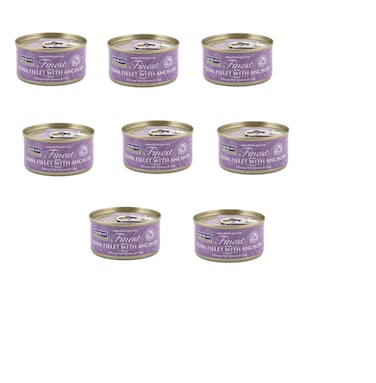 8 piece pack - Fish4Cats Finest Tuna Fillet with Anchovy Wet Cat Food 70g x 8pc