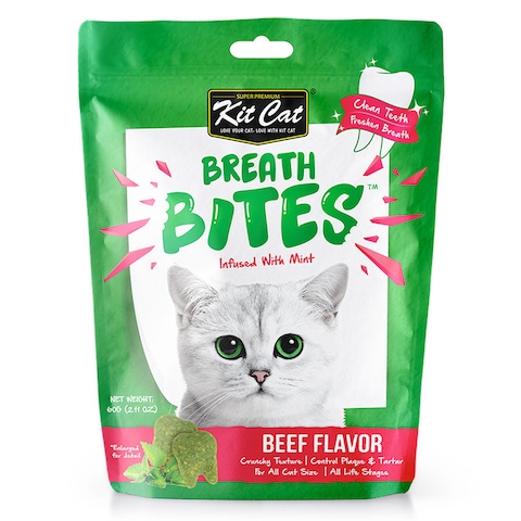 pack of 2 Breath Bites Beef Flavor (60g x 2pcs)