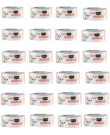 pack of 24 Kit Cat Chicken &amp; Salmon (80gx24pcs)