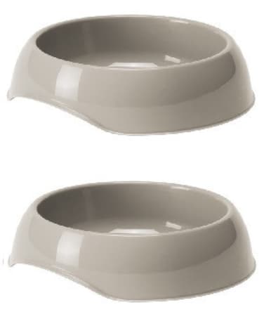 Pack of 2 Moderna Gusto-Food Bowl[Color - Grey, Size - M]