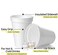 Vsell24&trade; 250PC 6oz Disposable Foam Cups for Hot &amp; Cold Beverages Coffee, Tea, Hot Cocoa, Soup, Broth, Smoothie, Soda, Juice