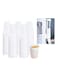 1000PC 6oz Plastic Disposable Water Cold Drinks Juices Drinking Cups White For Office And Home