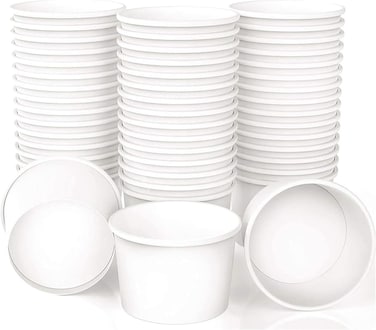 Vsell24&trade; 200PC Disposable Drinking Paper Cup Hot/Cold Coffee Water Juice Cups For Home And Offices White 4oz