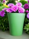 Vibrant Green Plastic Flower Pot &ndash; Durable and Stylish Plant Container for Indoor &amp; Outdoor Use (3 PCs, Small)