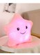Pink LED Star Pillow Illuminate Your Space with a Unique Glowing Cushion Design