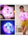 Pink LED Star Pillow Illuminate Your Space with a Unique Glowing Cushion Design