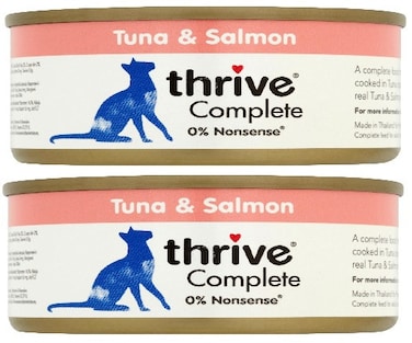 Pack of 2 Thrive Complete Tuna &amp; Salmon Wet Cat Food 75g