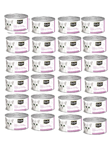 24PC Kit Cat Tuna &amp; Crab 80g